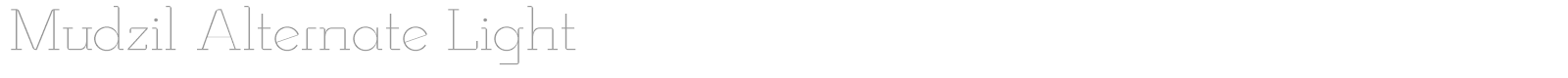 Mudzil font preview